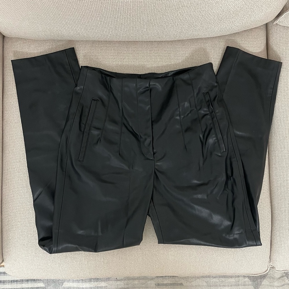 Zara Faux Leather Trousers